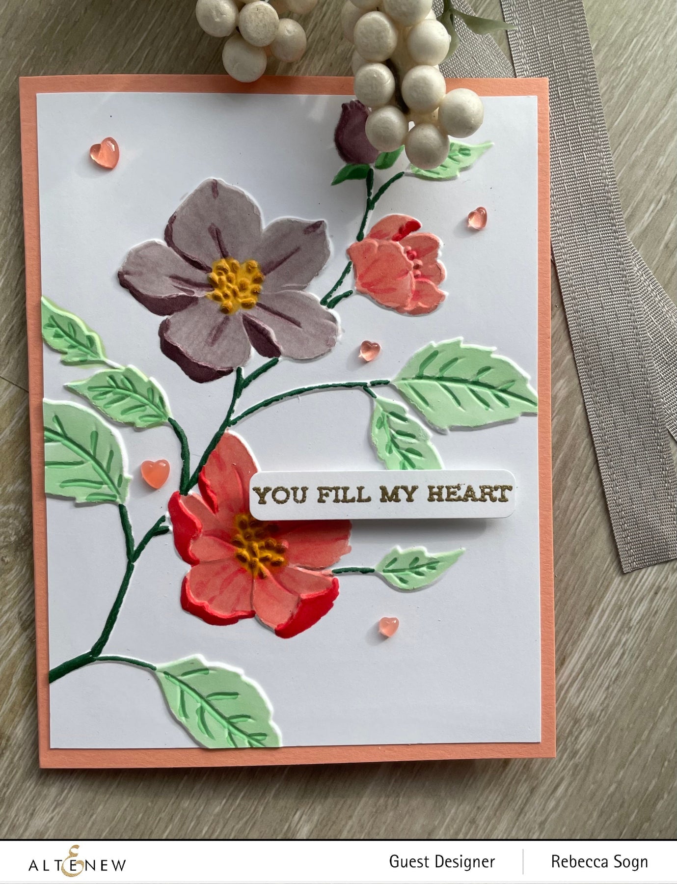 Altenew - 3D Embossing Folder - Woods Rose