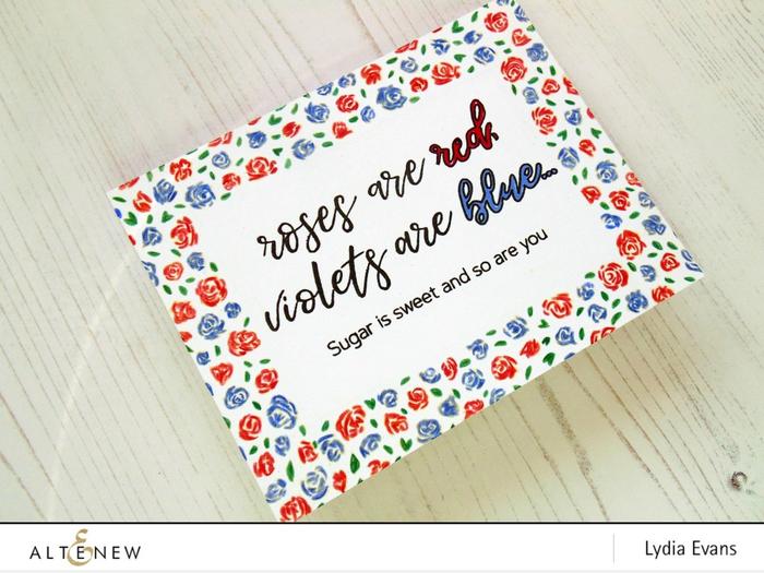 Altenew - Bed of Roses - Clear Stamps 2x3