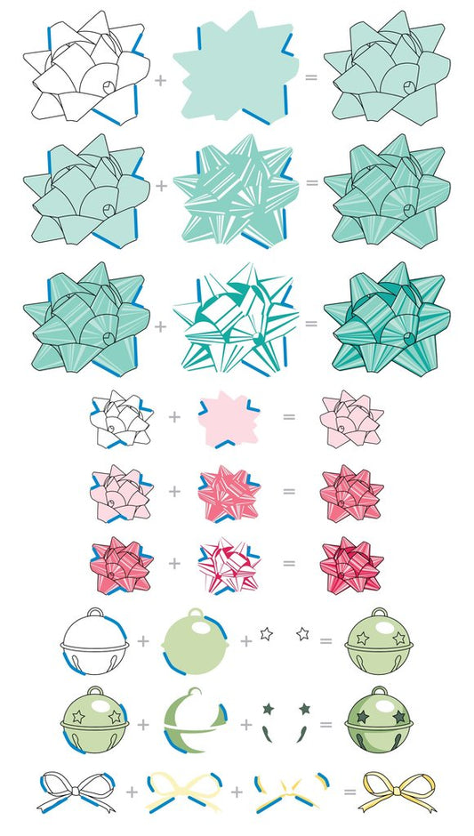 Altenew - Bells And Bows - Clear Stamps 6x8