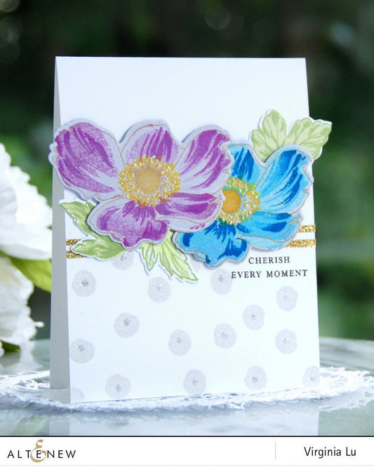 Altenew - Build A Flower: Anemone - Clear Stamps 6x8 & Stanzen
