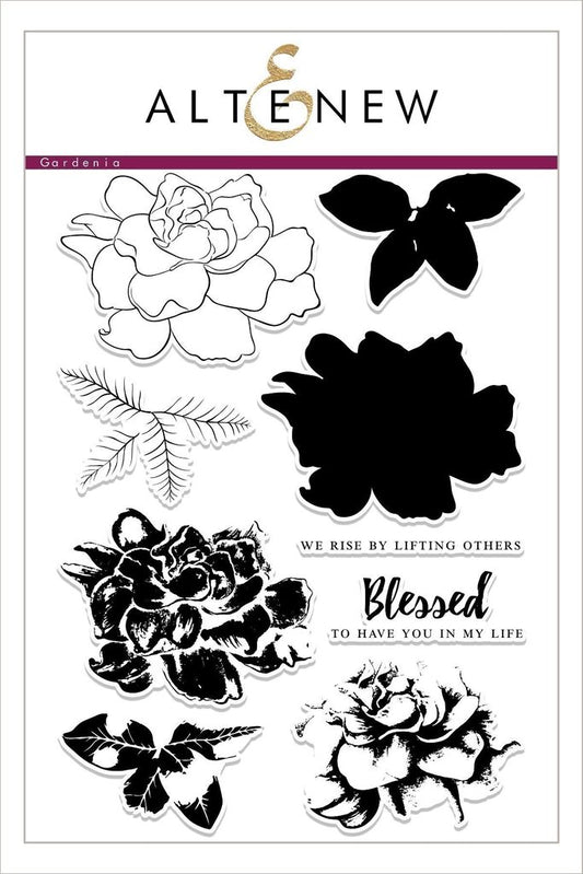 Altenew - Build A Flower: Gardenia - Clear Stamps 6x8 und Stanzen