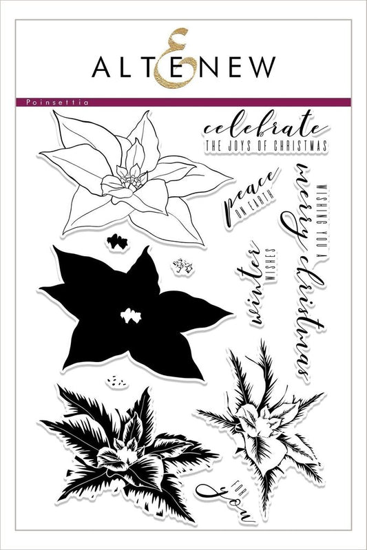 Altenew - Build A Flower: Poinsettia - Clear Stamps 6x8 und Stanzen