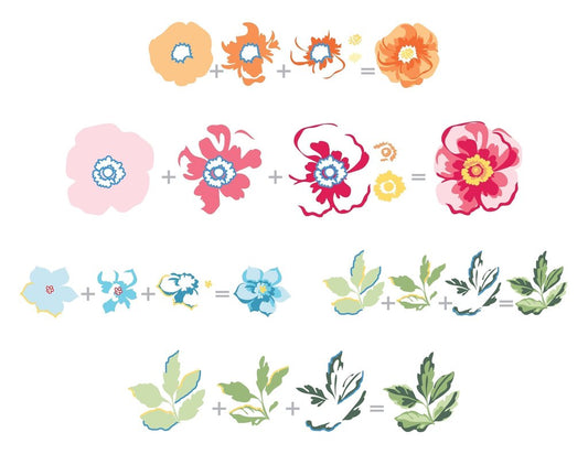 Altenew - Flower Arrangement - Clear Stamp 6x8