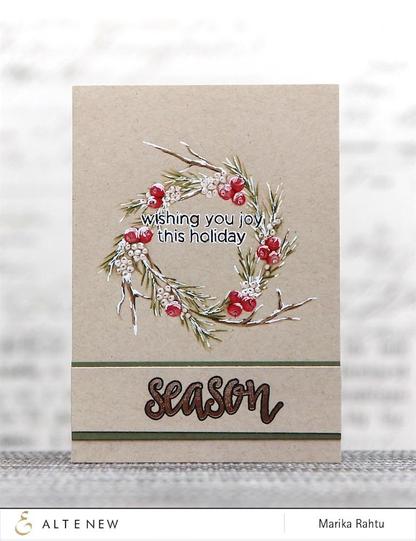 Altenew - Halftone Holidays - Clear Stamp 4x6