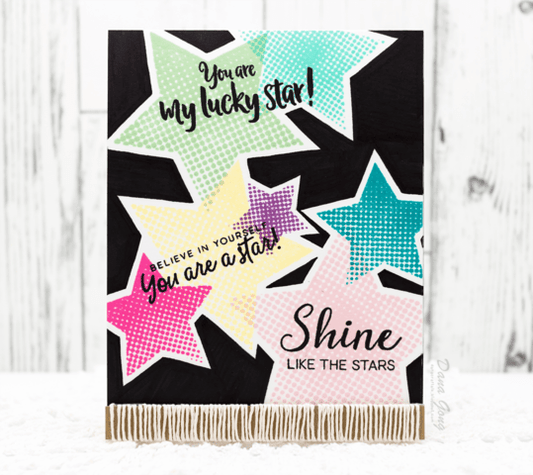 Altenew - Halftone Stars - Clear Stamp 6x8