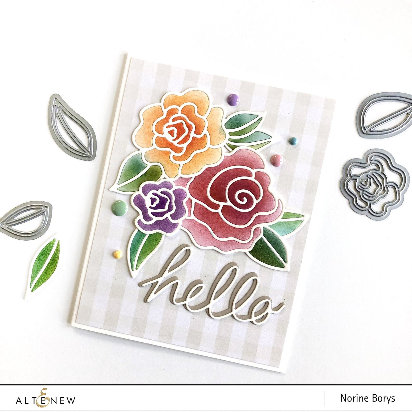 Altenew - Handwritten Hello - Stanze