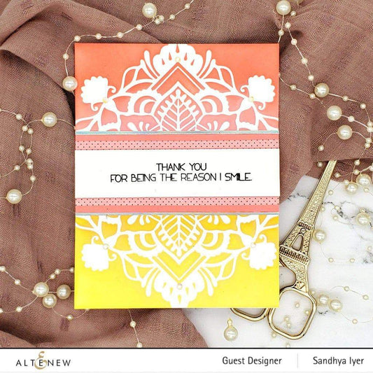 Altenew - Henna Square - Schablone