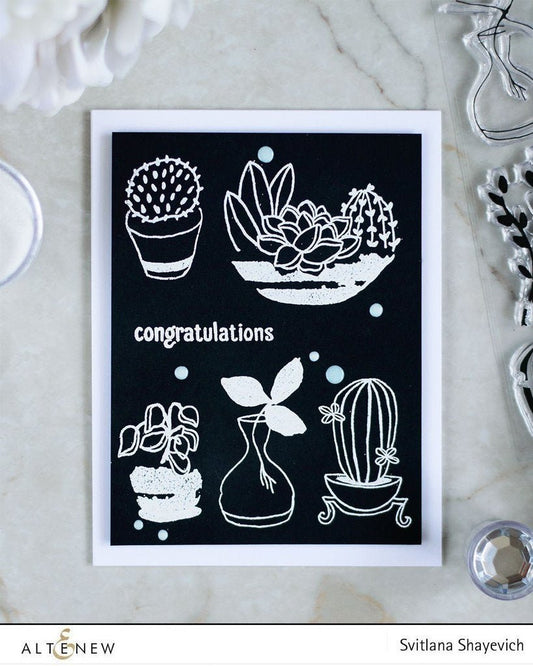 Altenew - Indoor Garden - Clear Stamps 6x8