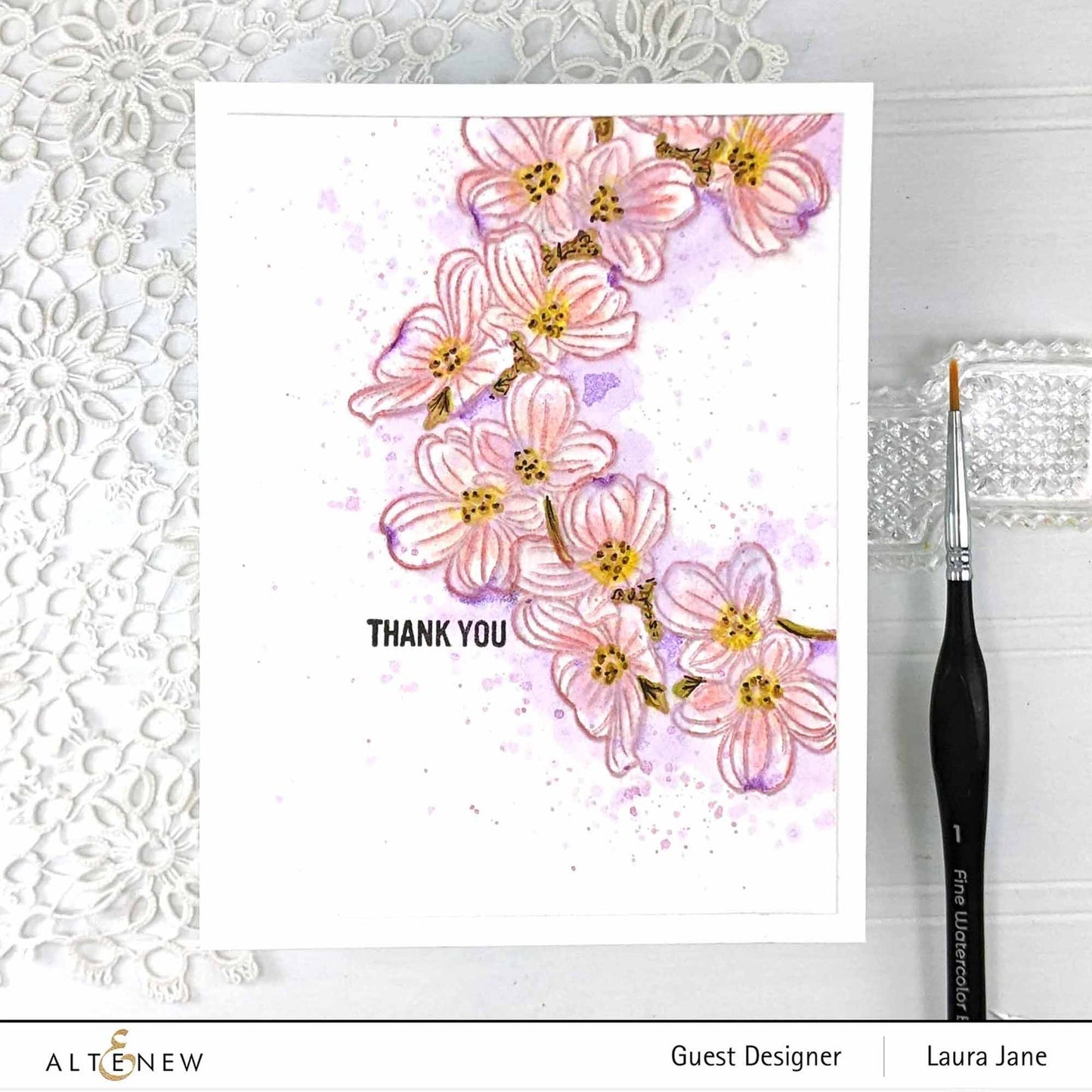 Altenew - Mini Dogwood - Clear Stamps 2x3 | bastel-traum.ch