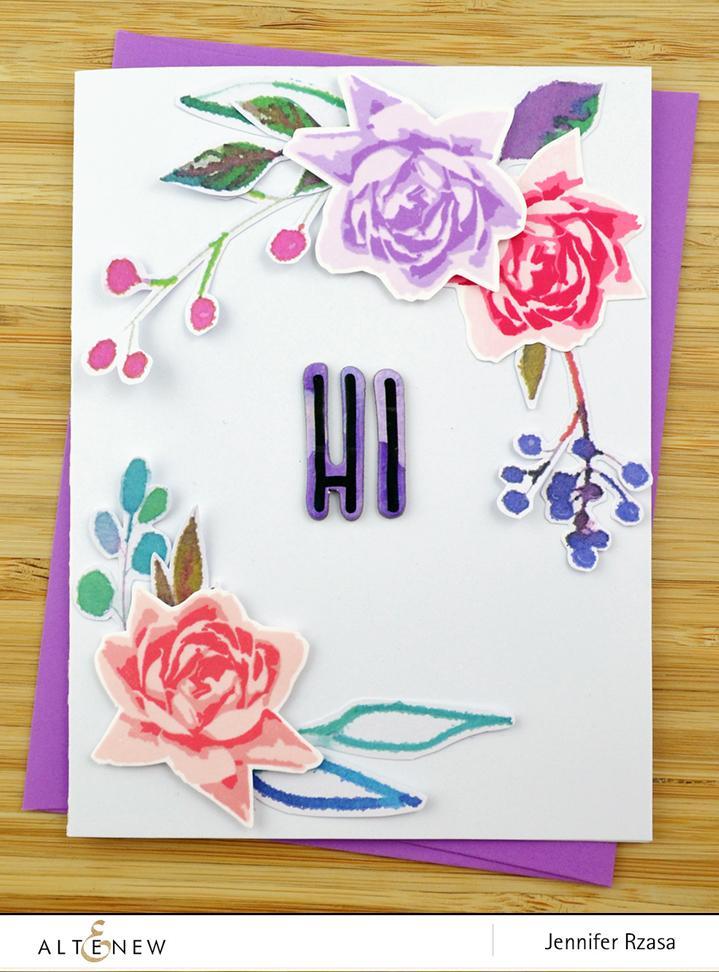 Altenew - Mini Rose - Clear Stamps 2x3