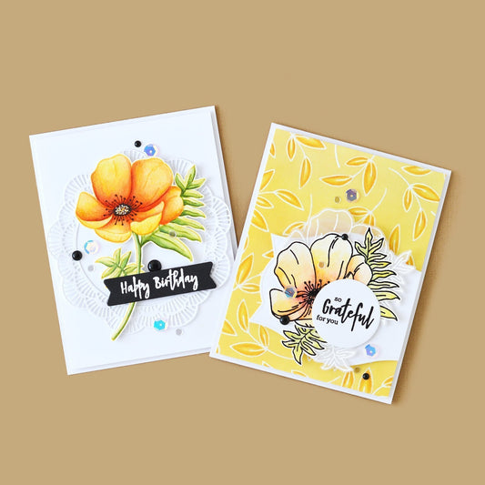 Altenew Paint-A-Flower: Poppy Clear Stamps 4x6