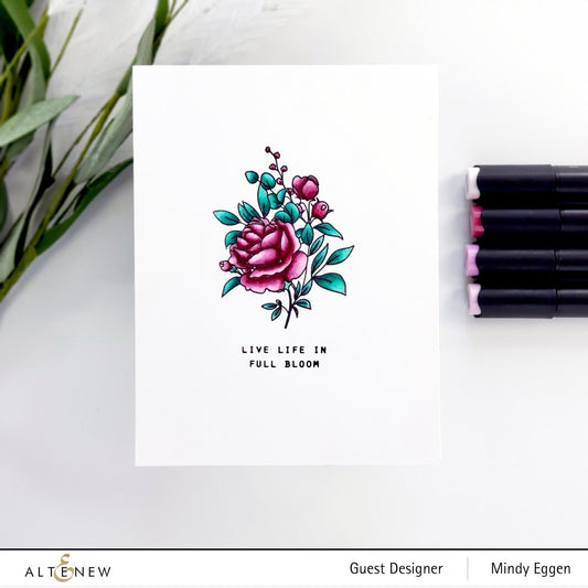 Altenew Paint-A-Flower: Rose Clear Stamps 4x6
