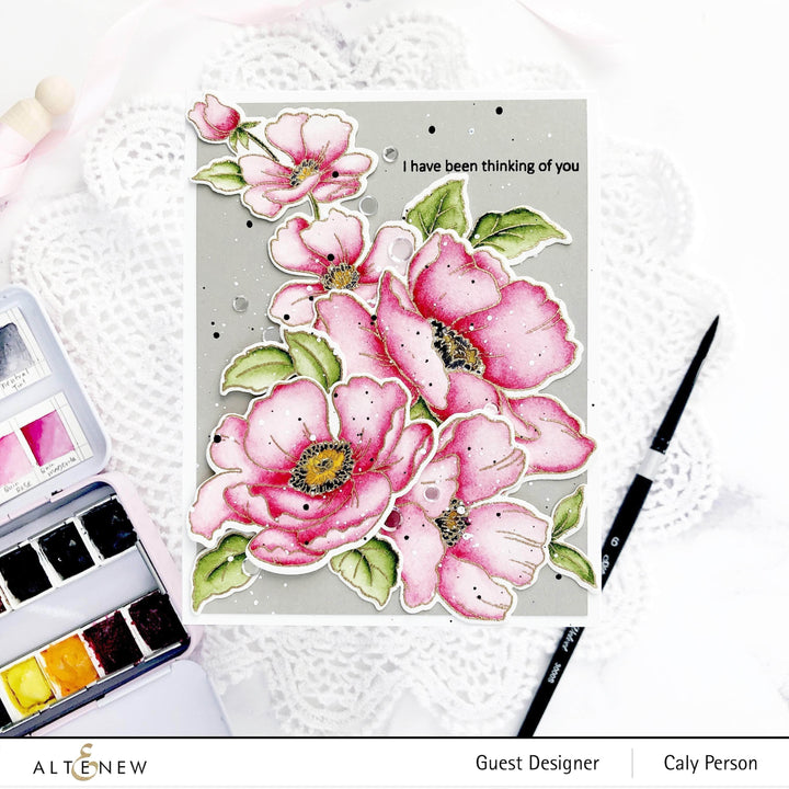 Altenew - Poppy Garden - Outline Stanzen