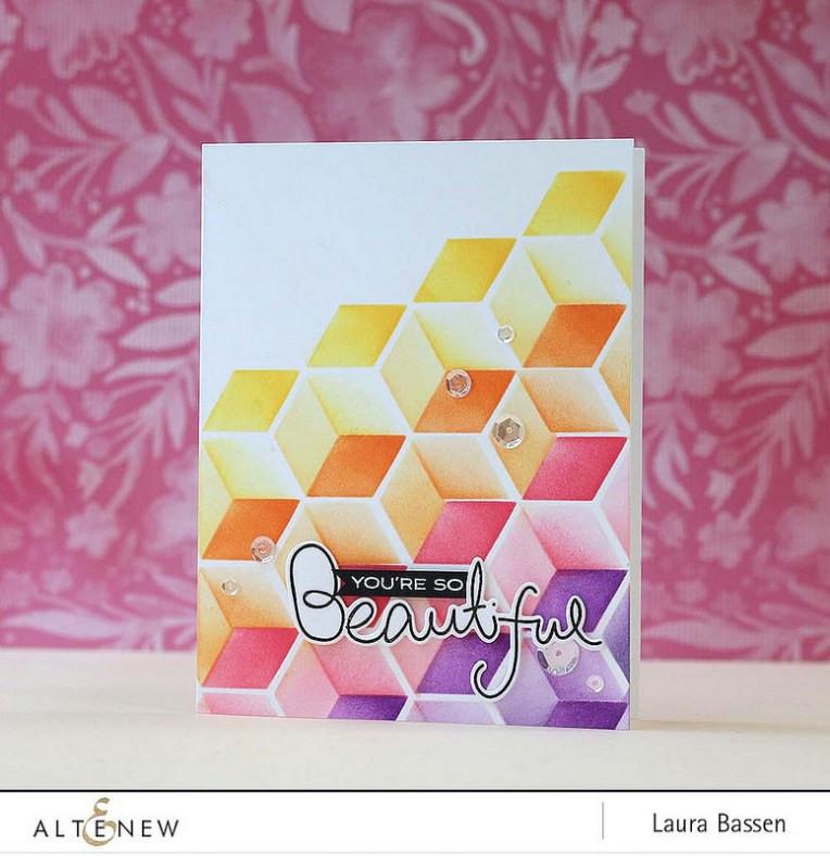 Altenew - Schablone - Cube Builder