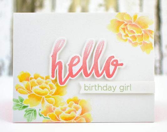 Altenew - Stempelset 4x6 - Peony Scrolls