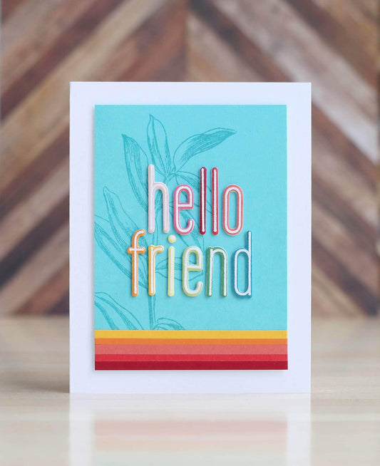 Altenew - Tall Alpha Lowercase - Stanze