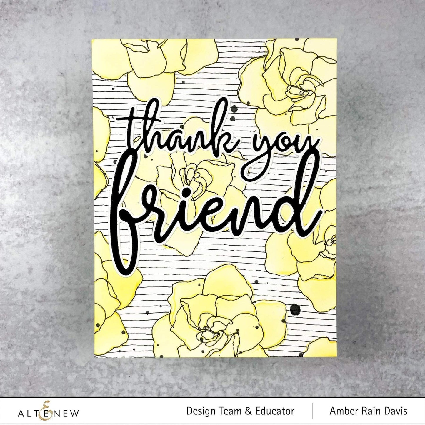 Altenew - Thank You for Being My Friend - Stand Alone Stanze