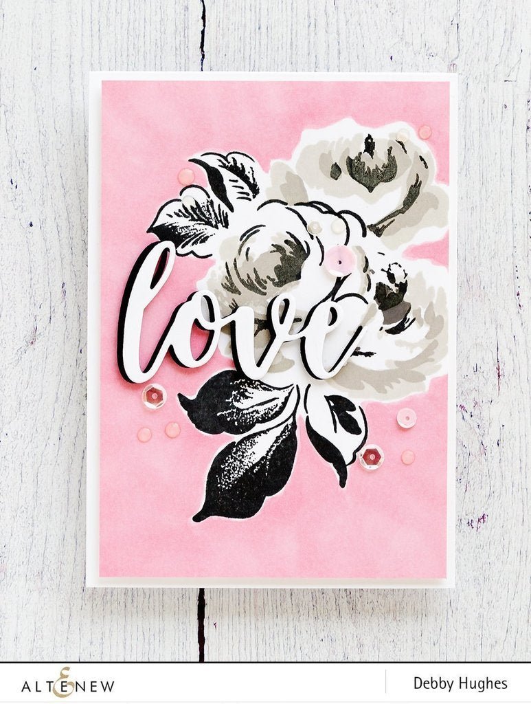Altenew - Winter Rose - Clear Stamp 6x8