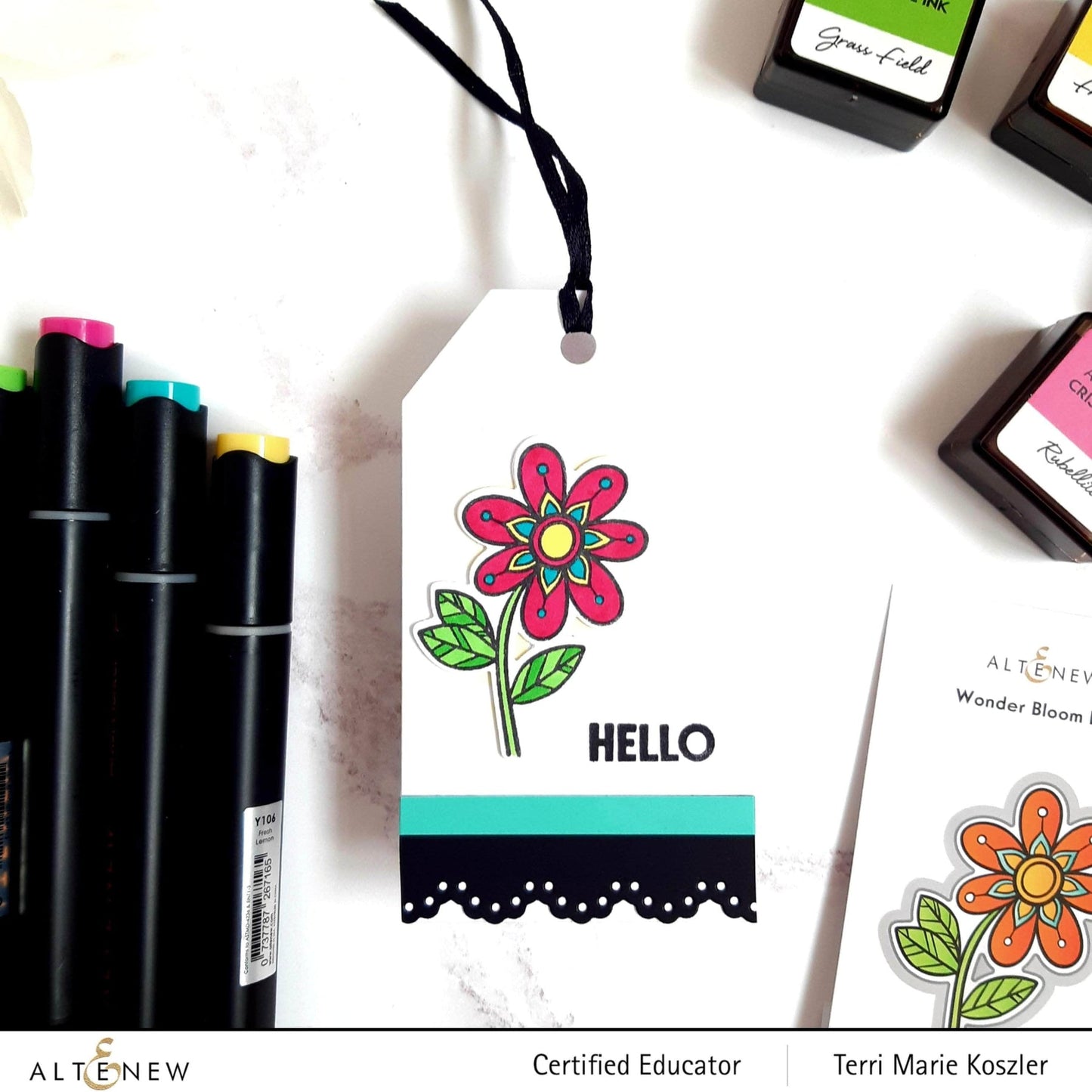 Altenew - Wonder Bloom - Clear Stamp 2x3