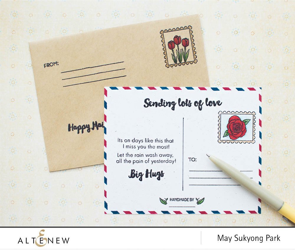 Altenew - Happy Mail - Clear Stamps 4x6