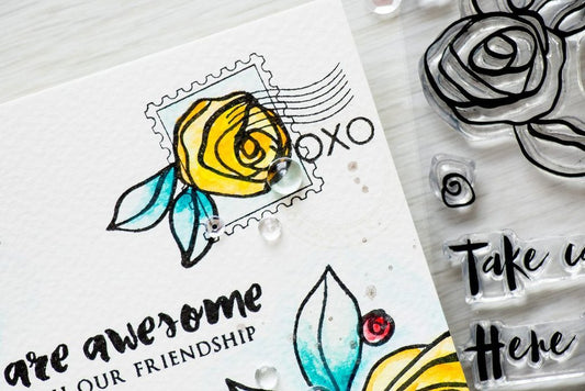 Altenew - Happy Mail - Clear Stamps 4x6