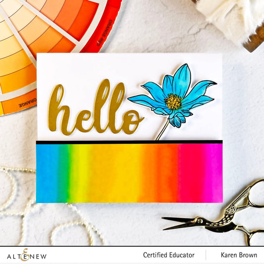 Altenew - Mini Dahlia Bright Eyes - Stanze | bastel-traum.ch