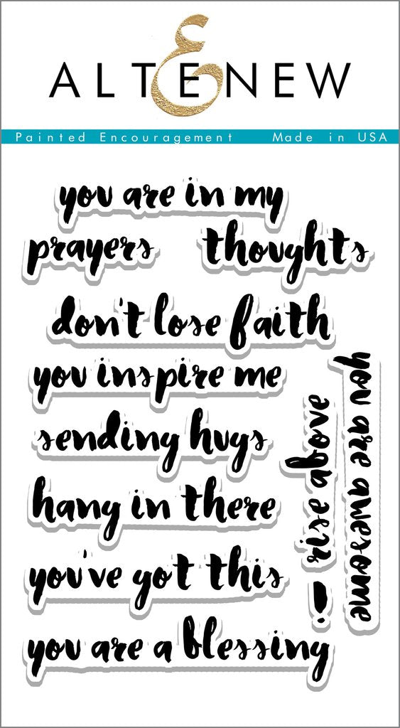 Altenew - Painted Encouragement - Clear Stamps 4x6