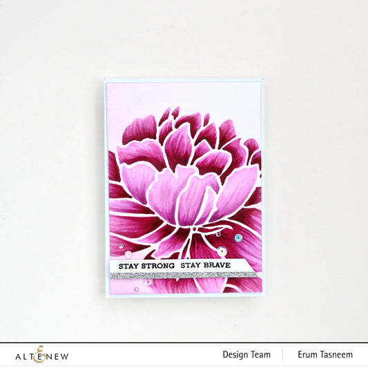 Altenew Stencil Schablone 15x15cm Mega Bloom