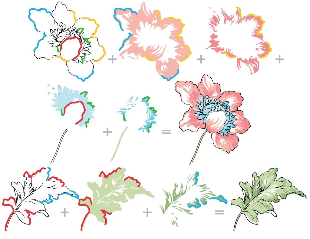 Altenew - Crown Bloom - Clear Stamp 6x8