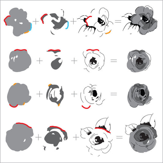 Altenew - Stempelset 4x6" - Painted Flowers