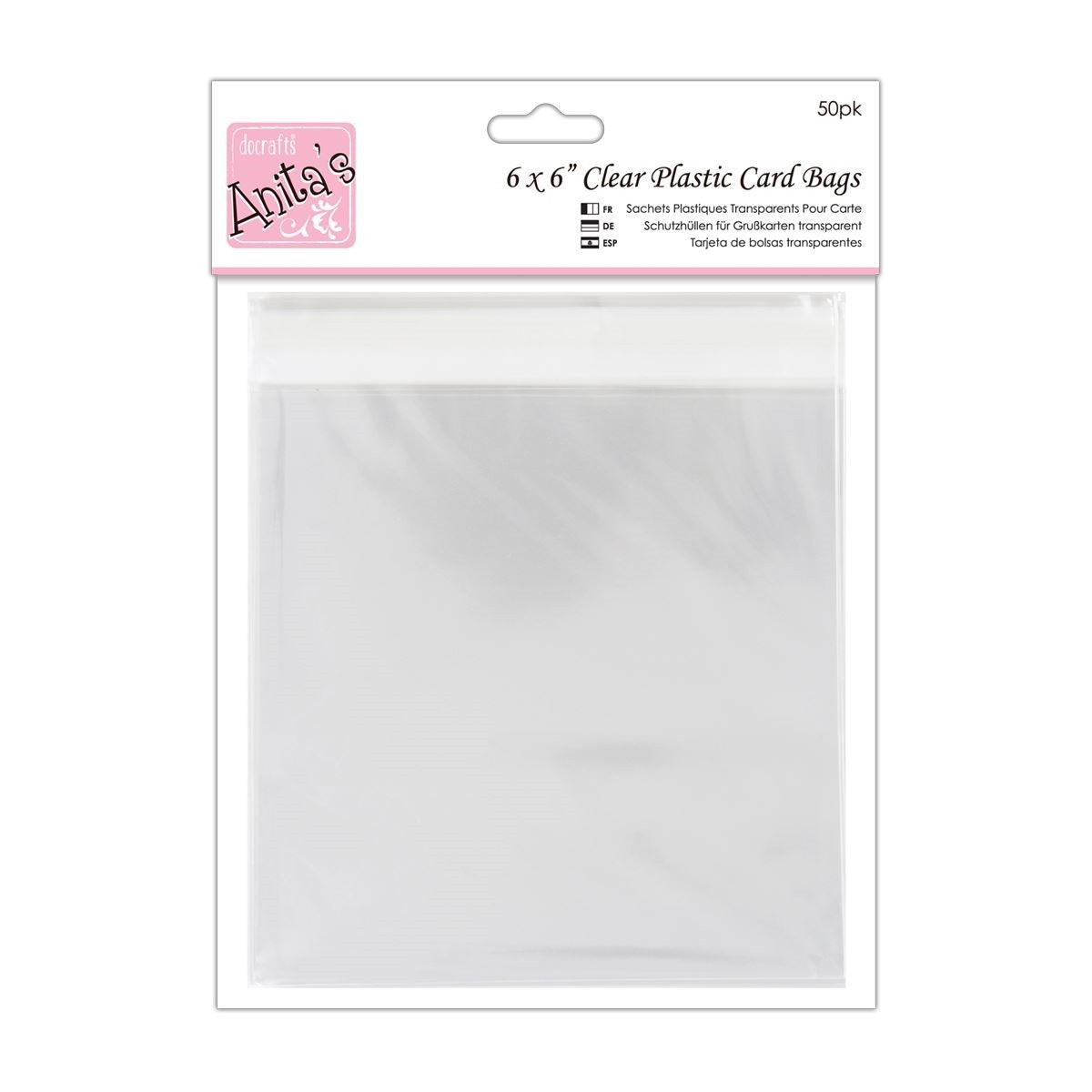 Anita's - Clear Card Bags 6x6"