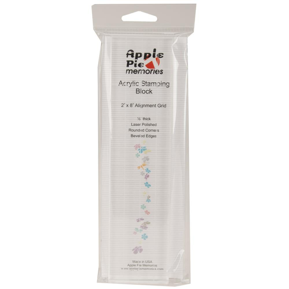 Apple Pie Memories - Acrylblock 2x8" w. Grid