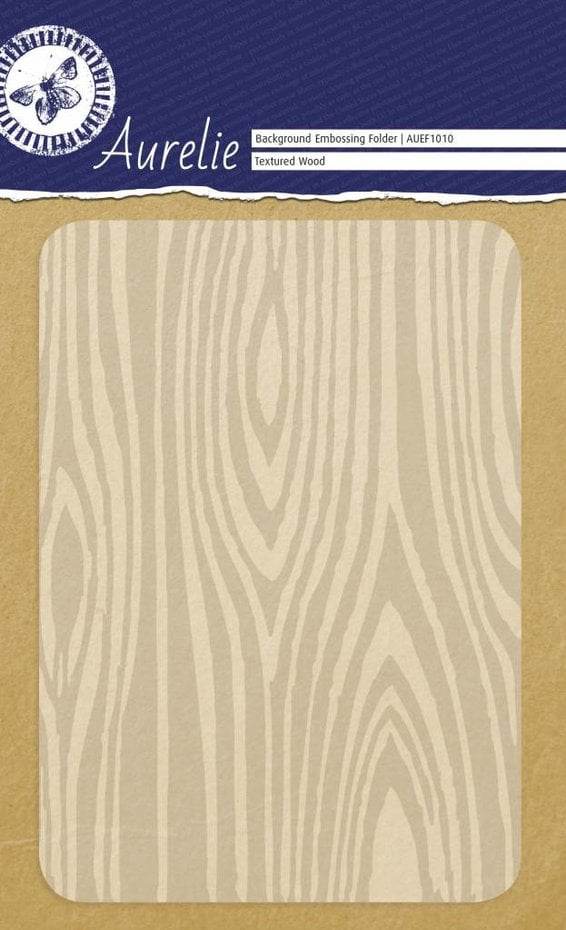 Aurelie Textured Wood Background Embossing Folder