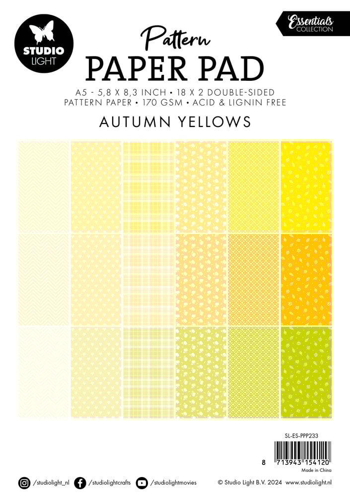 Autumn Yellow A5 Paper Pad