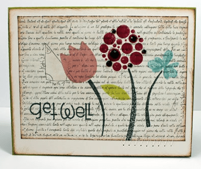 stempelset bold booms mit verschiedenen blumen