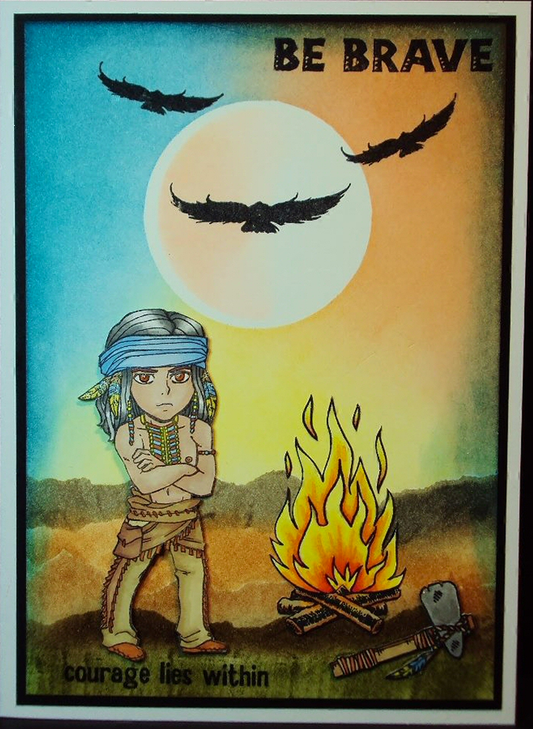 clear stamps visible image Silverheels Brave für scrapbooking & cardmakings