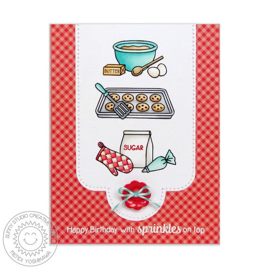 Sunny Studio Blissful Baking Clear Stamps 4x6