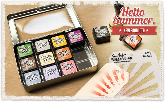 Ranger mini distress ink storage tin case