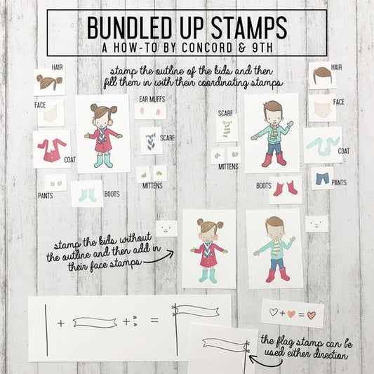 Concorde & 9th - Bundled Up - Clear Stamps 6x8