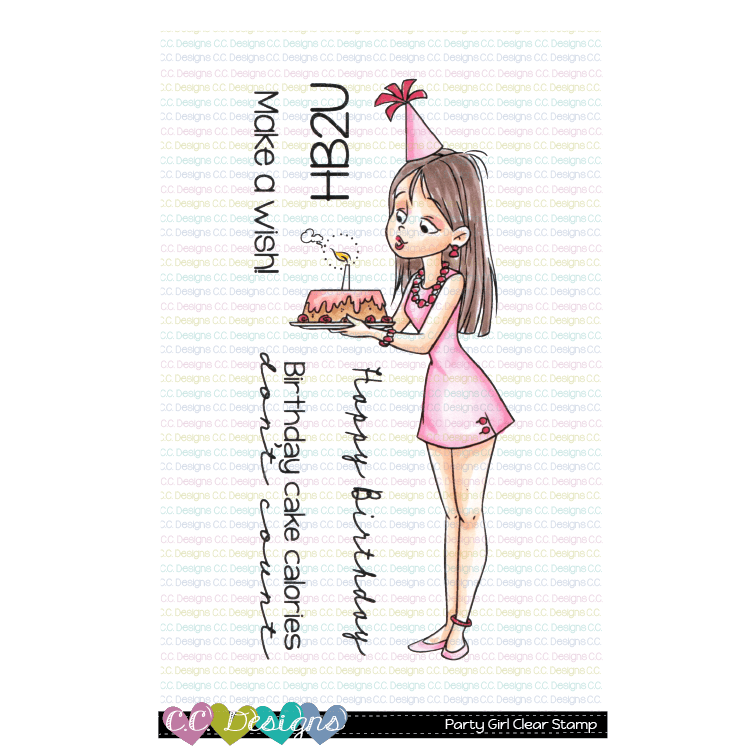 C.C. Designs - Party Girl - Clear Stamp 3x4
