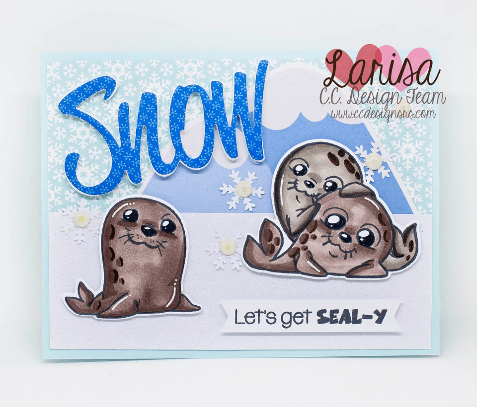 C.C. Designs - Seals - Clear Stamp Set 4x6