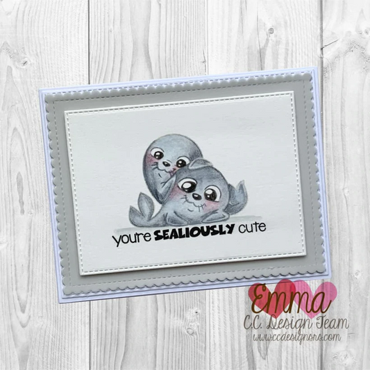 C.C. Designs - Seals - Clear Stamp Set 4x6