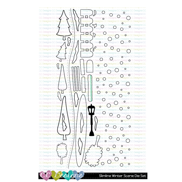 C.C. Desings - Slimline Winter Scene - Stand alone Stanze