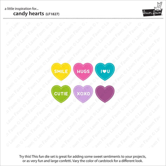 Lawn Fawn - Candy Hearts - Stanze