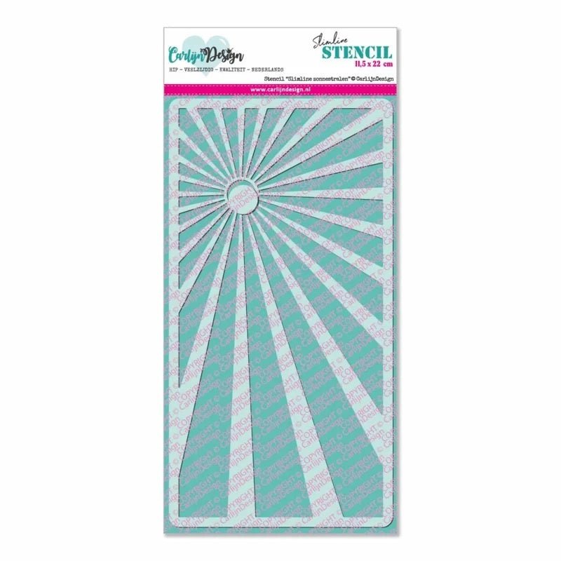 CarlijnDesign - Sunrays - Slimline Schablone