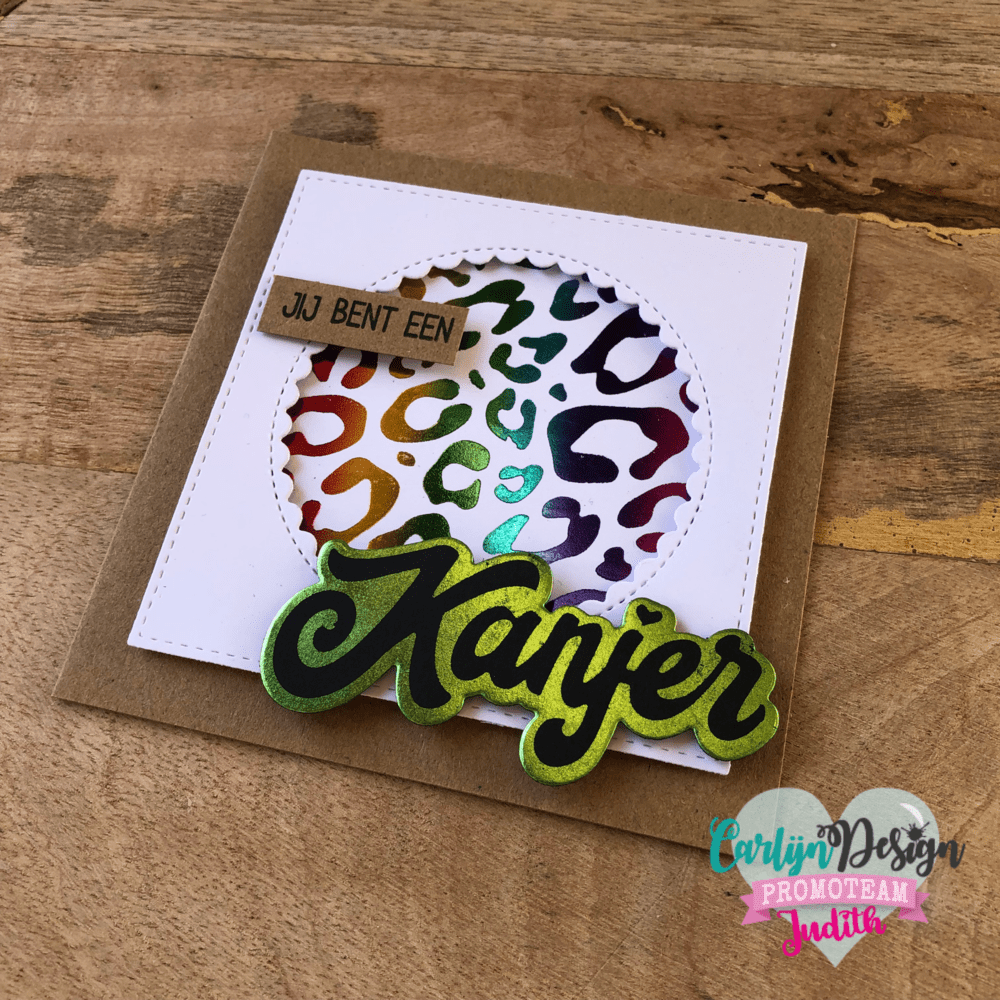 CarlijnDesign - Hot Foil Plate A6 Panter