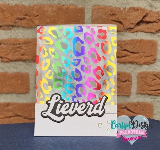 CarlijnDesign - Hot Foil Plate A6 Panter