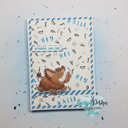 CarlijnDesign - Modern Alphabet - Clear Stamp Set 3x4