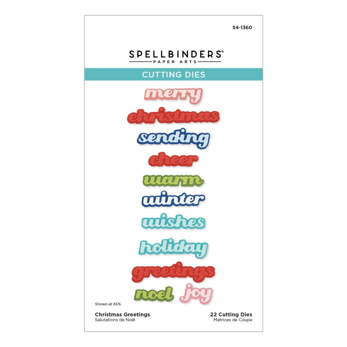 Christmas Greetings Etched Dies