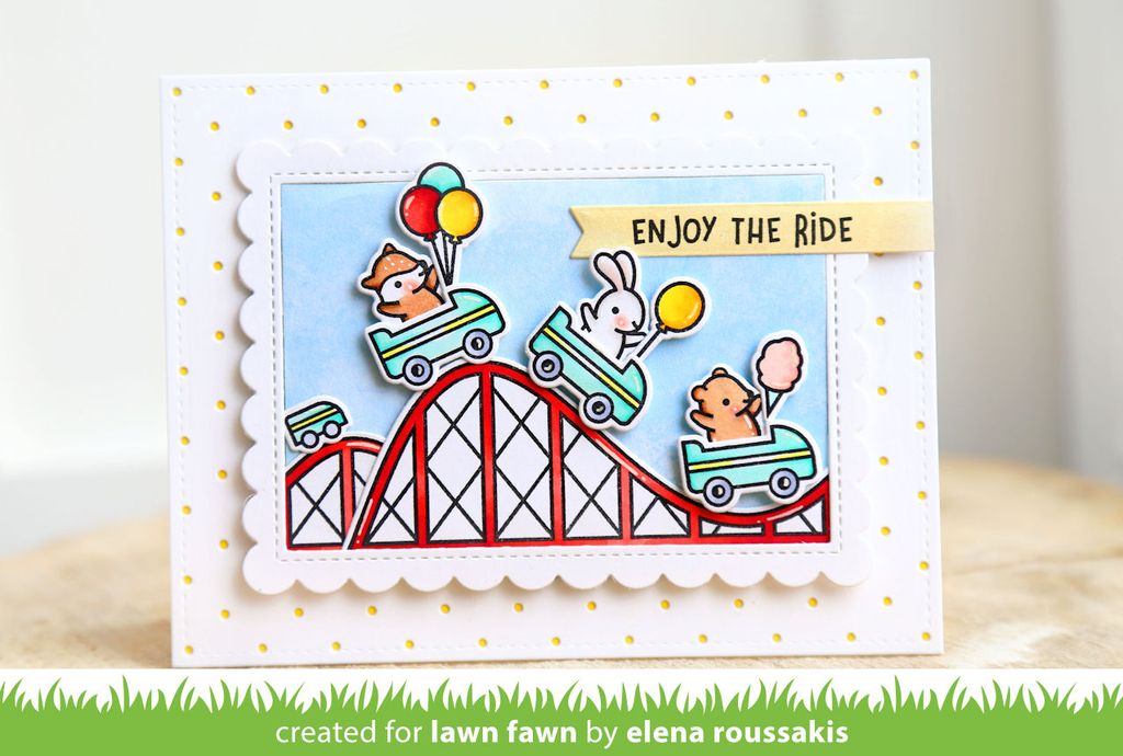 Lawn Fawn - Coaster Critters - Clear Stamps 4x6
